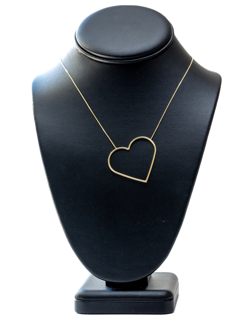 Heart of gold necklace