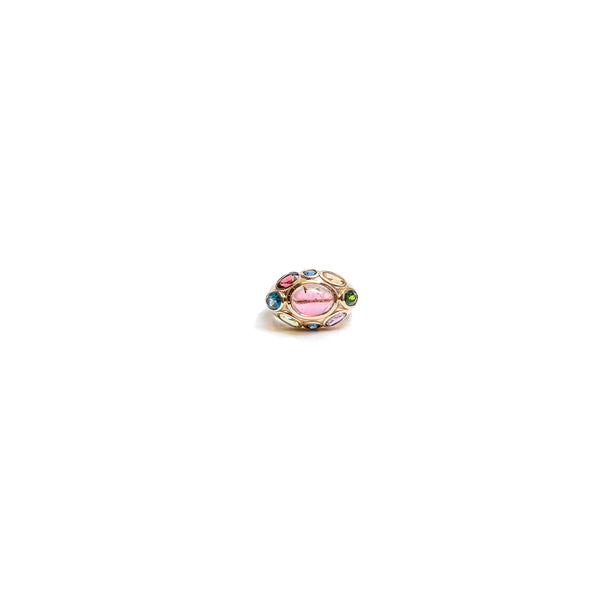 One of a kind pink tourmaline cocktail ring