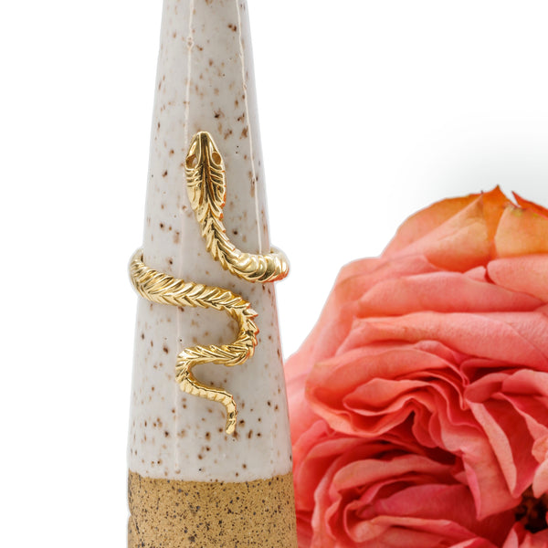 Wrap around snake ring