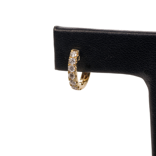 ellen : diamond hoops