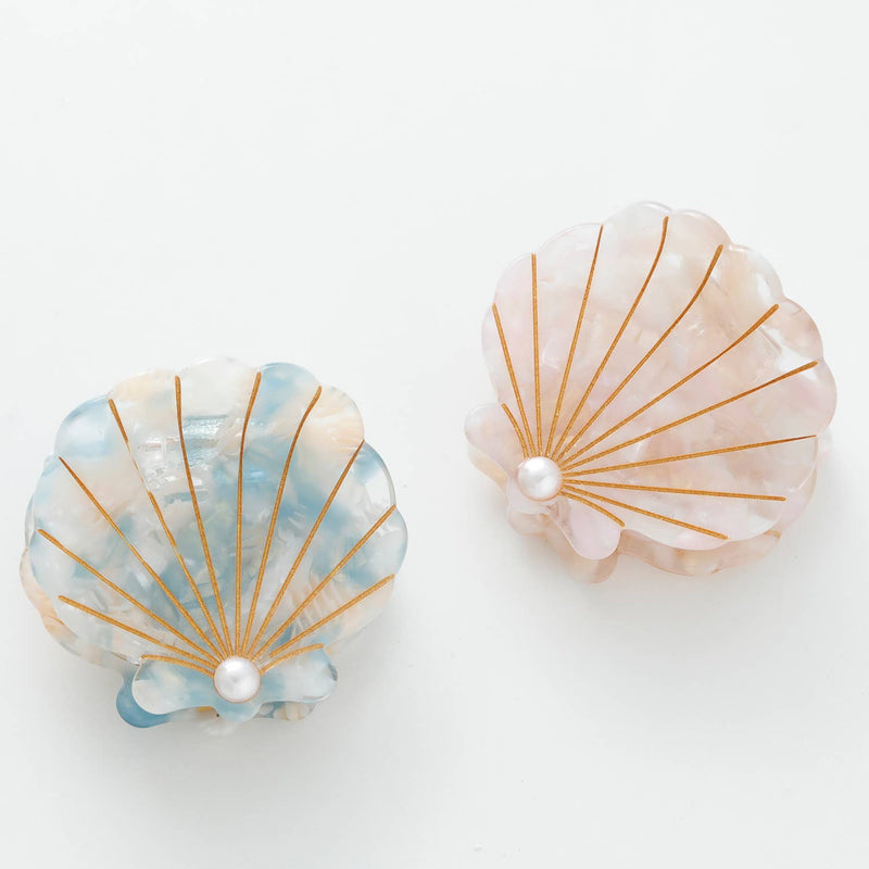 Pearl | Seashell with Pearl Claw Clip