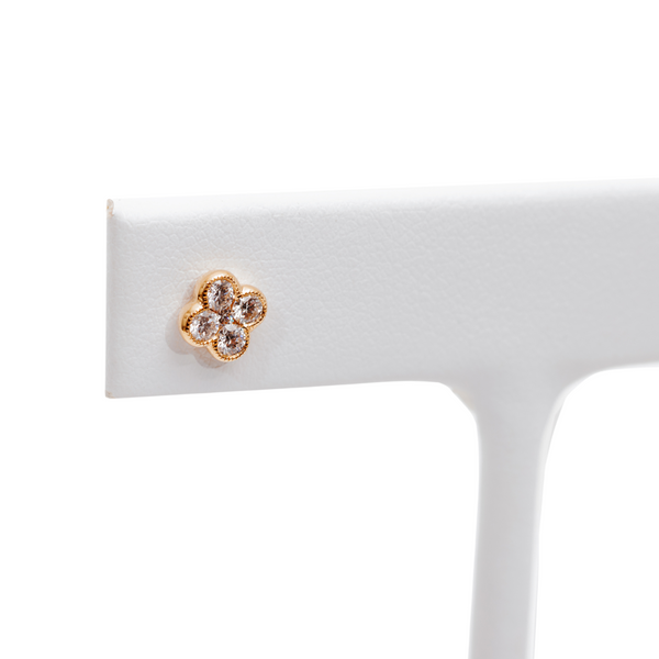 Quatrefoil Diamond Studs