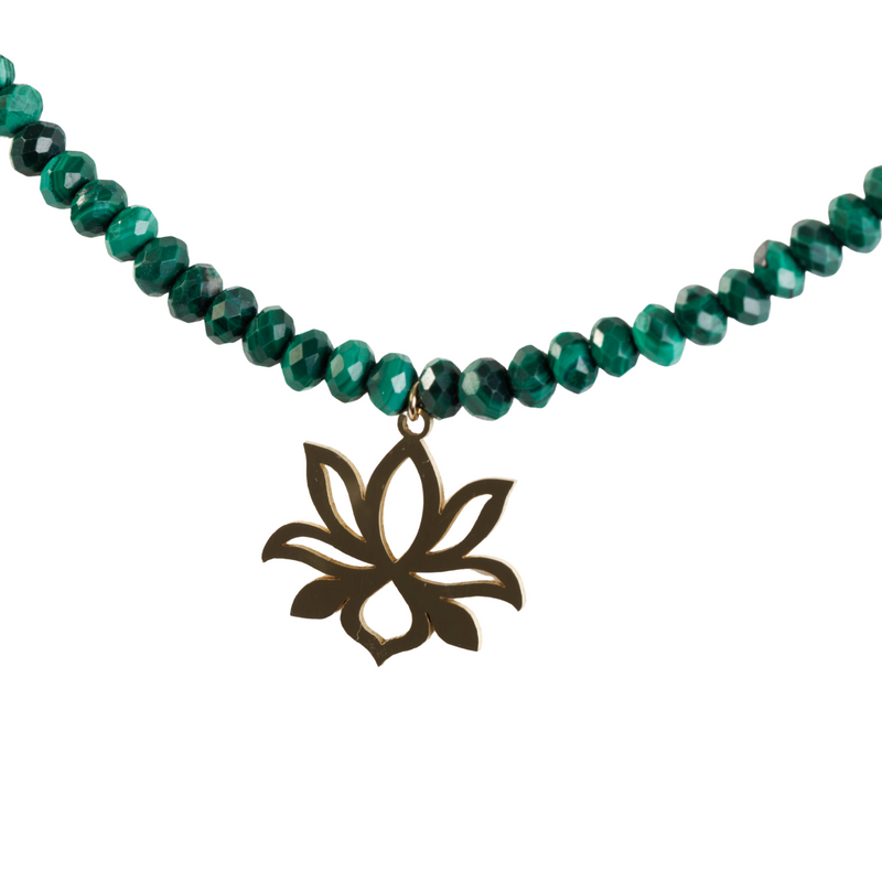 lotus flower : necklace