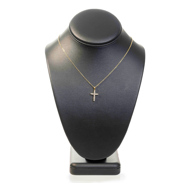 Diamond Cross Necklace, 1/2 CTW