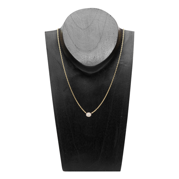 Cluster Diamond Necklace, 3/8CTW