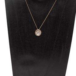 Mother of Pearl Disc Necklace