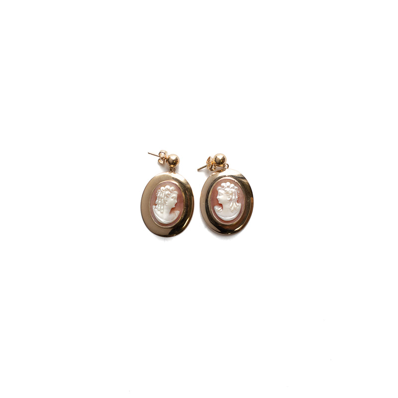Vintage Cameo Dangles
