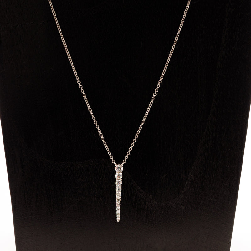 Diamond icicle necklace