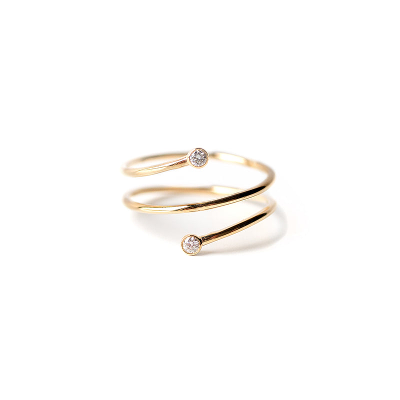 Diamond wrap ring