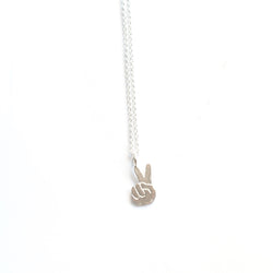 Peace sign necklace