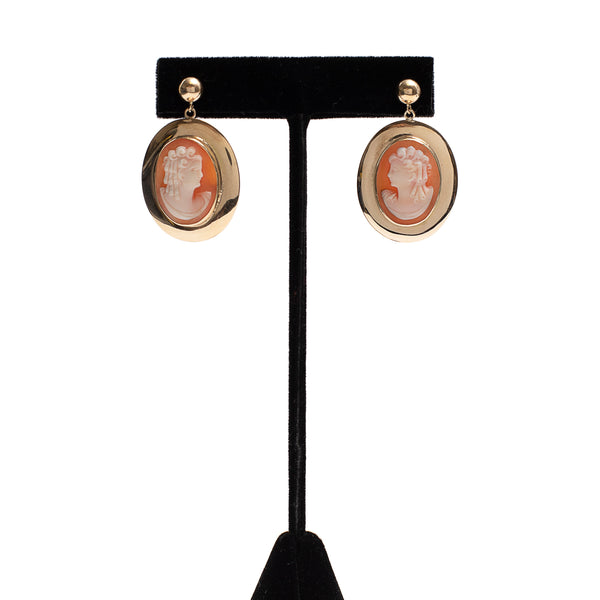 Vintage Cameo Dangles