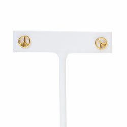 Peace sign studs