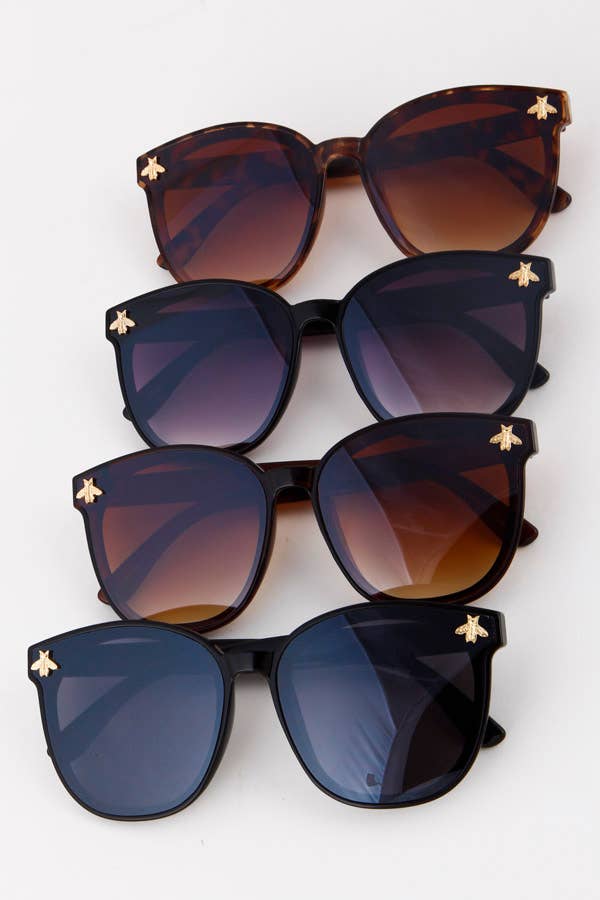 Butterfly Bee Studded Fashion Sunglasses