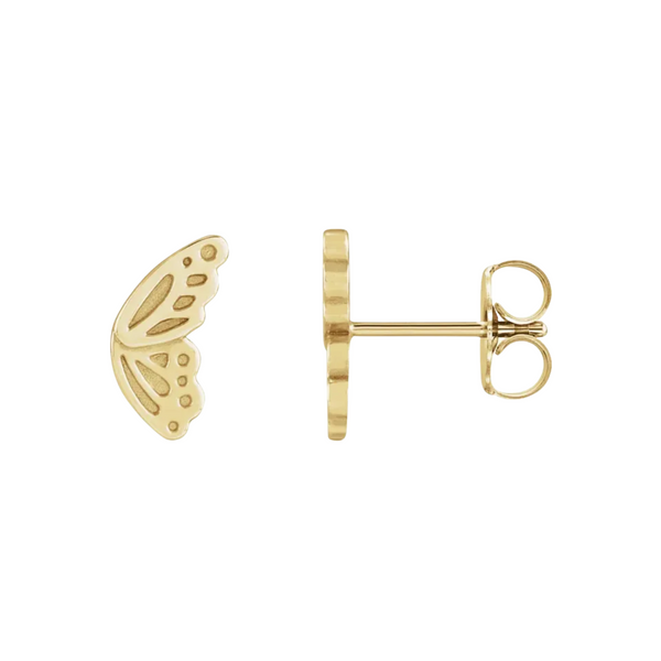 Mariposa : butterfly stud earrings