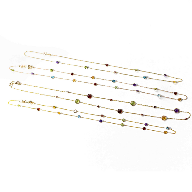 Multicolor Station Necklace