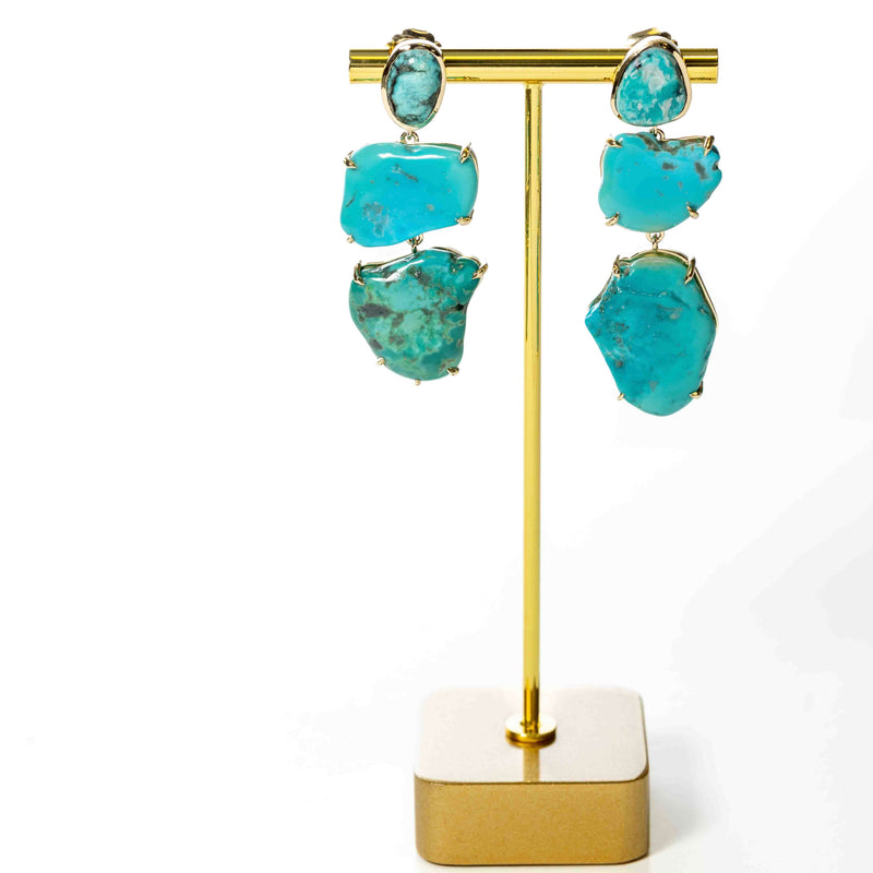 One of a kind turquoise dangles