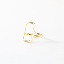 Open rectangle ring