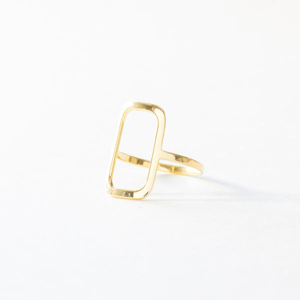 Open rectangle ring