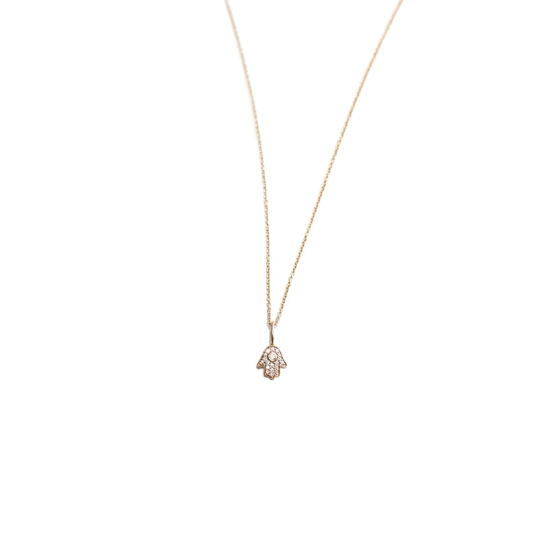 diamond hamsa : necklace