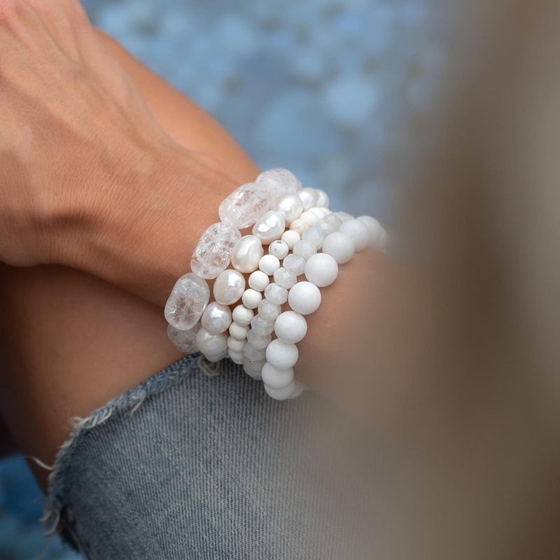 bracelet ideas with white beads｜TikTok Search