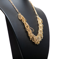 Vintage 14k gold fringe necklace