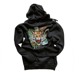 Gold chained tiger hoodie