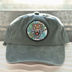 Good chained Tiger patch dad hat
