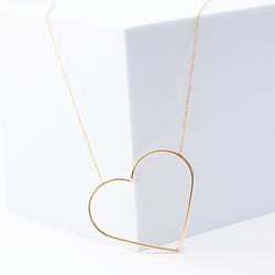Heart of gold necklace
