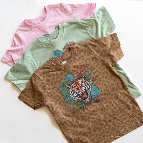 Gold chained Tiger t shirts : children’s