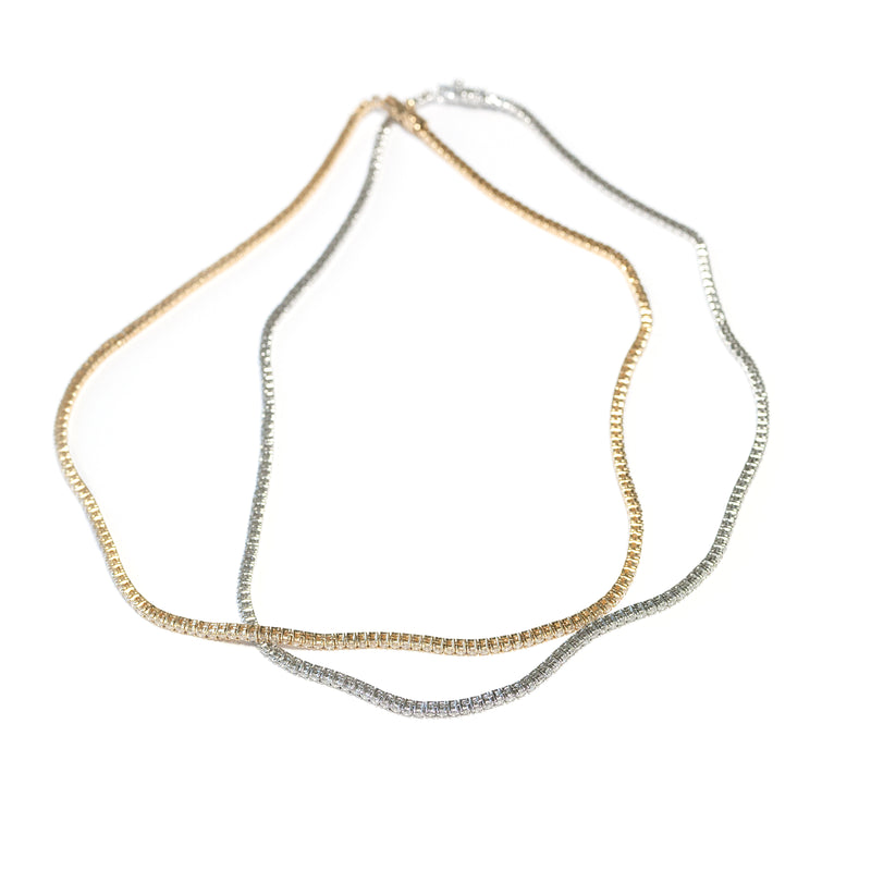 Not your mama’s diamond tennis necklace
