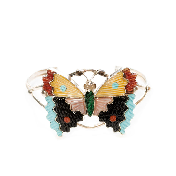 vintage native american zuni butterfly cuff